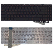 Клавиатура для ноутбука Asus FX570, черная с подсветкой
