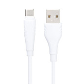 USB кабель Borofone BX18 Optimal Charging Data Cable For Type-C, 2 метра, белый