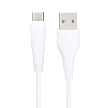 USB кабель Borofone BX18 Optimal Charging Data Cable For Type-C, 2 метра, белый