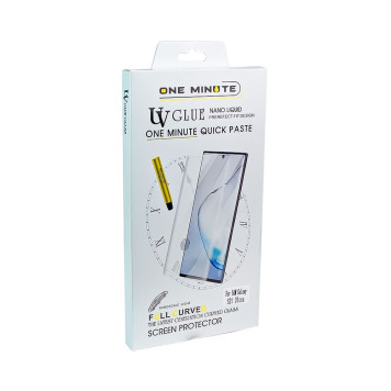 Защитное стекло 'One Minute" для Samsung Galaxy S21 Ultra 3D UV Glue Nano Liquid Full Curved Glass