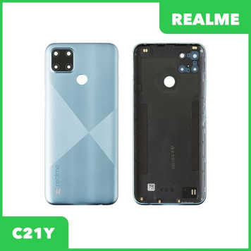 Задняя крышка корпуса для Realme C21Y, голубая