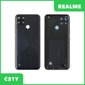 Задняя крышка корпуса для Realme C21Y, черная