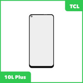 Стекло + OCA плёнка для переклейки TCL 10L Plus (черный)