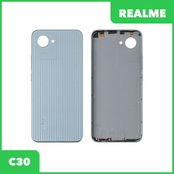 Задняя крышка для Realme С30 (голубой)