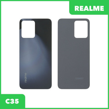 Задняя крышка для Realme С35 (черный)