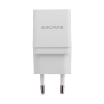 Сетевое зарядное устройство Borofone BA19A Nimble Single Port Charger Set (Micro) (EU), белый