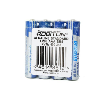 Батарейка (элемент питания) Robiton Standard LR03 SR4, 1 штука