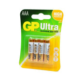 Батарейка (элемент питания) GP Ultra GP24AU-2UE4 LR03 BL4, 1 штука