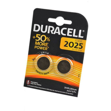 Батарейка (элемент питания) Duracell CR2025 BL2, 1 штука