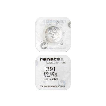 Батарейка (элемент питания) Renata SR1120W 391 (0%Hg), 1 штука