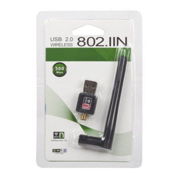 USB Wi-Fi адаптер для ПК 300 Mb/s 802.11n (блистер)