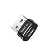 Адаптер USB - Type-C Hoco UA6, черный