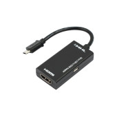 Адаптер Vixion AD33 MicroUSB (M) - HDMI (F), черный