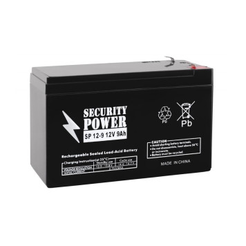 Аккумуляторная батарея Security Power SP 12-9, F2, 12В, 9Ач