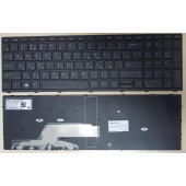 Клавиатура для ноутбука HP ProBook 450 G5, 455 G5, 470 G5, черная, с рамкой