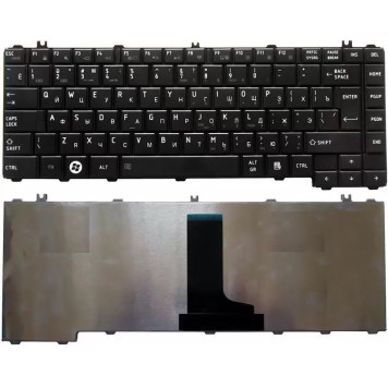 Клавиатура для ноутбука ноутбука Toshiba Satellite C600 L600 L630 L640 C640, черная