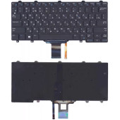 Клавиатура для ноутбука Dell E5250 E7250, черная с подсветкой
