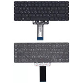 Клавиатура для ноутбука HP 14-AB 14-AL, черная с подсветкой