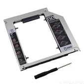 Переходник SATA, HDD Caddy", 9.5мм для Apple Macbook Air Pro Unibody 13", 15", 17", A1278, A1286, A1297