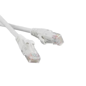 Патч-корд RJ45 - RJ45, 4 пары, UTP, категория 5е, 3 м, белый, LSZH, LANMASTER, LAN-PC45/U5E-3.0-WH