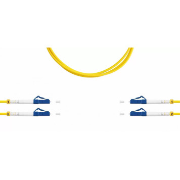 Патч-корд оптический TopLan, дуплексный, LC/UPC-LC/UPC, 657A1, 50 м, LSZH