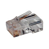 Коннектор RJ-45 8P8C UTP Кат. 5e TWT, универсальный, 100 шт. в упак., TWT-PL45-8P8C