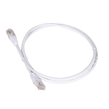 Патч-корд RJ45 - RJ45, 4 пары, UTP, категория 5е, 1 м, белый, TWT, TWT-45-45-1.0-WH