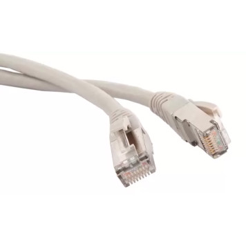 Патч-корд RJ45 - RJ45, 4 пары, FTP, категория 5е, 3 м, серый, TWT, TWT-45-45-3.0/S-GY