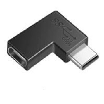 Переходник USB Type C папа на Type-C мама угловой