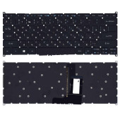 Клавиатура для ноутбука Acer Spin 1 SP113-31, черная с подсветкой